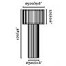 LINDA Black floor lamp - FARO - 29312