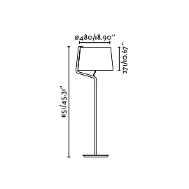 BERNI Black floor lamp - FARO - 29336