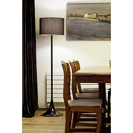 BLACK Black floor lamp - FARO - 29764