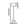 BLACK Black floor lamp - FARO - 29764