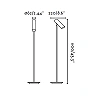 LINK White floor lamp - FARO - 29883