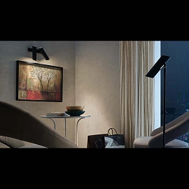 LINK Black floor lamp - FARO - 29884