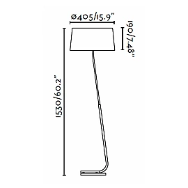 HOTEL Black floor lamp - FARO - 29948