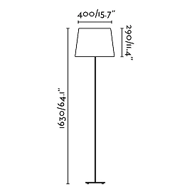 SWEET Black floor lamp - FARO - 29959