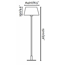 MITIC Beige floor lamp - FARO - 68418