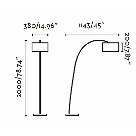 PAPUA White floor lamp - FARO - 68462