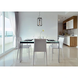 Pendant lamp "FERN", 1x E27 max. 60W, black- glass, metal - 25406/01/30 (Lucide)