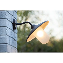 Wall light outdoor "ARUBA", 1x E27 max. 60W, rust brown- metal - 11870-01-97 (Lucide)
