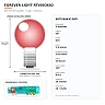 G45 E27 LED bulb set 5 pcs 2W red (Forever Light RTV003602)