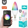 SMART LED bulb E14 C37 5.5W 470lm RGB+CCT Tuya (Forever Light)