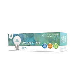 LED Bulb E27 G45 2W 230V neutral white 5pcs Forever Light