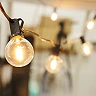 Solar string light 5.5m + 10 LED bulbs filament E12 G40 IP44