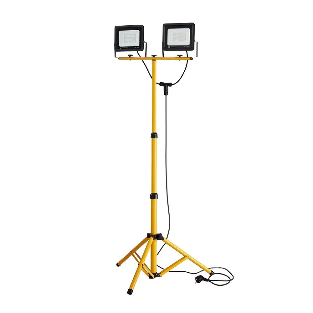 Portable LED work light on tripod 2×50W 8000 lm 4500K IP66 (Forever Light)