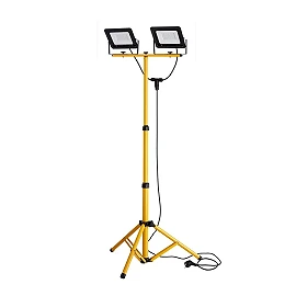 Portable LED work light on tripod 2×50W 8000 lm 4500K IP66 (Forever Light)