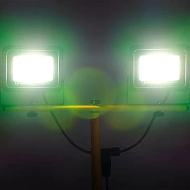 Portable LED work light on tripod 2×50W 8000 lm 4500K IP66 (Forever Light)