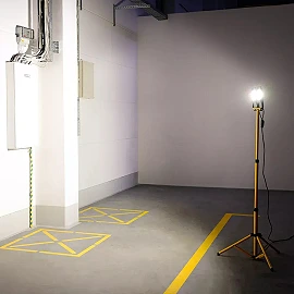 Portable LED work light on tripod 2×50W 8000 lm 4500K IP66 (Forever Light)