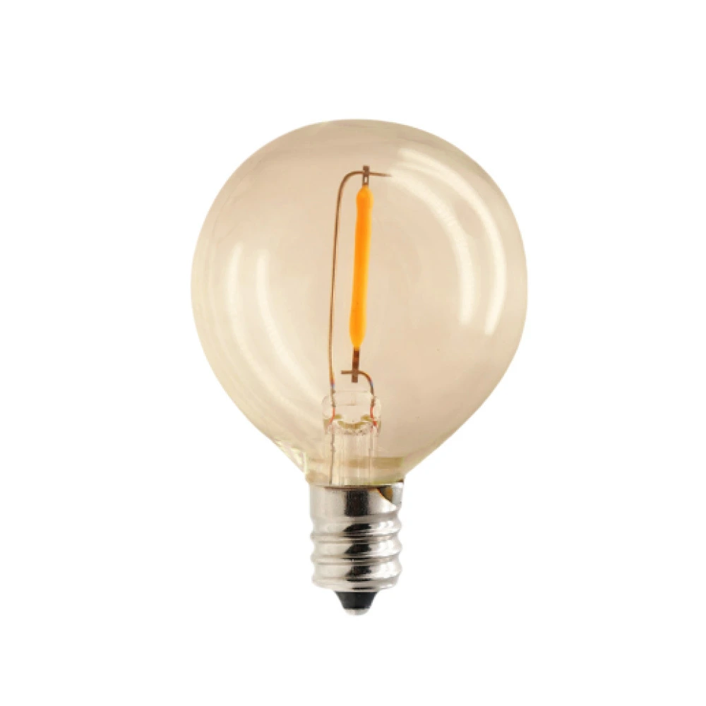 Decorative LED bulb set E12 G40 0.5W 3V 2200K 24 lm gold, 6 pcs (Forever Light)