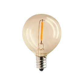 Decorative LED bulb set E12 G40 0.5W 3V 2200K 24 lm gold, 6 pcs (Forever Light)
