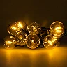 Decorative LED bulb set E12 G40 0.5W 3V 2200K 24 lm gold, 6 pcs (Forever Light)