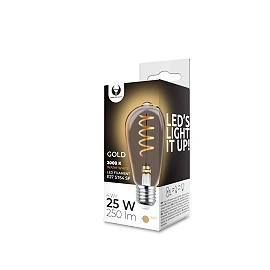 4W E27 Vintage LED bulb, ST64, 2000K Forever Light