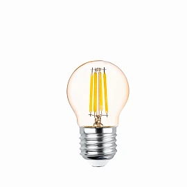 4W E27 Vintage LED bulb, G45, 2200K golden glass