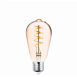 4W E27 Vintage LED bulb, ST64, 2000K Forever Light