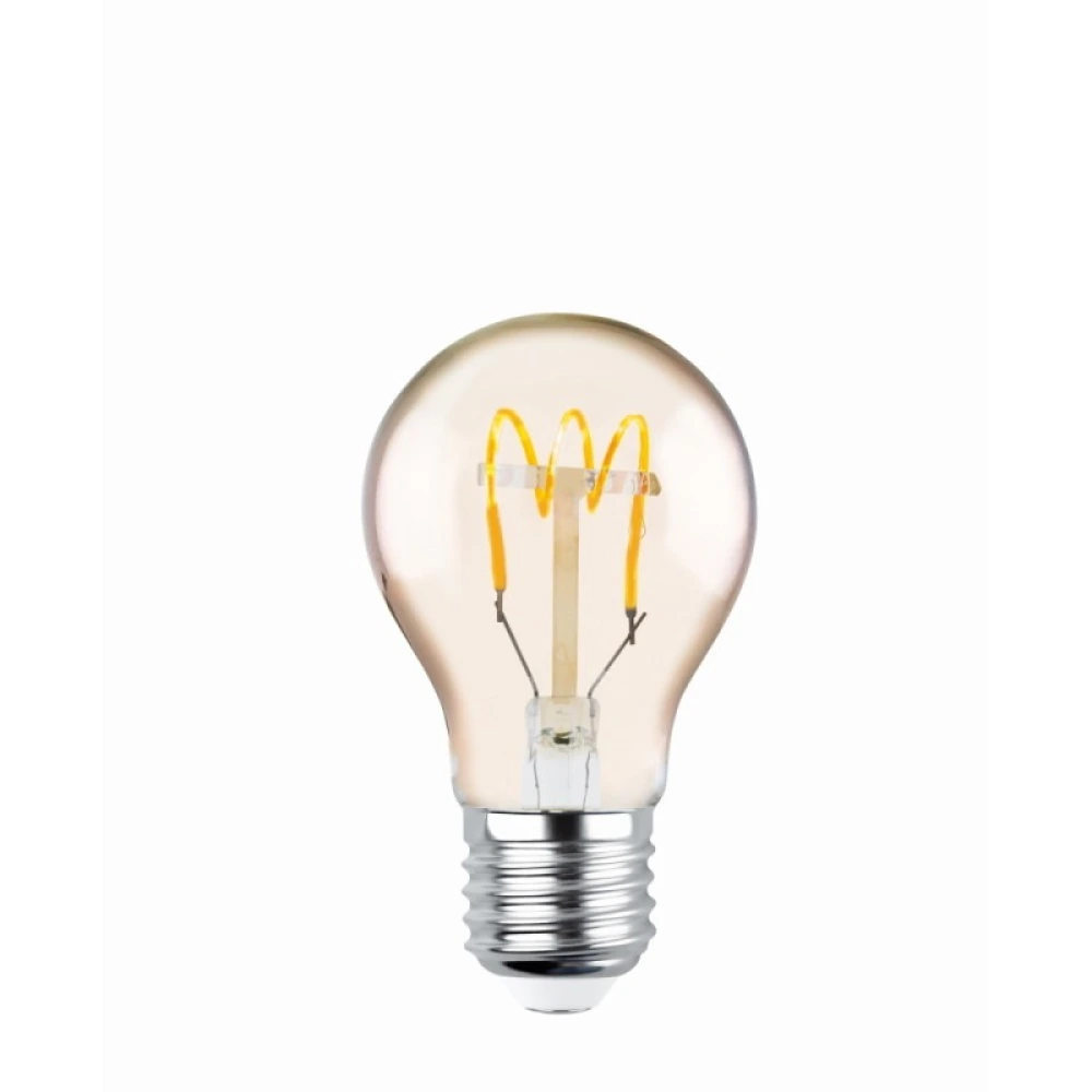 LED filament bulb E27 A60 4W, 2200K, 400lm, gold (Forever Light)