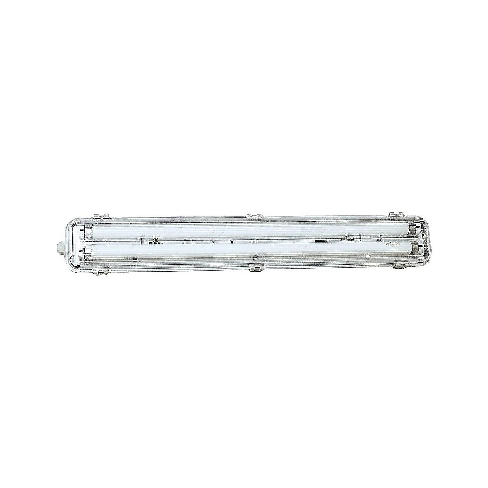 TRUST IP65 fitting body for 2×60 cm single-ended T8 LED tubes, tubes excluded (GreenLUX GXWP503)