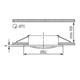 Recessed ceiling light BASK MR16/GU10 max. 50W, alu.