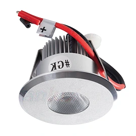 Iebūvējams gaismeklis "HAXA-DSO", 1W PowerLED modulis, alumīnijs