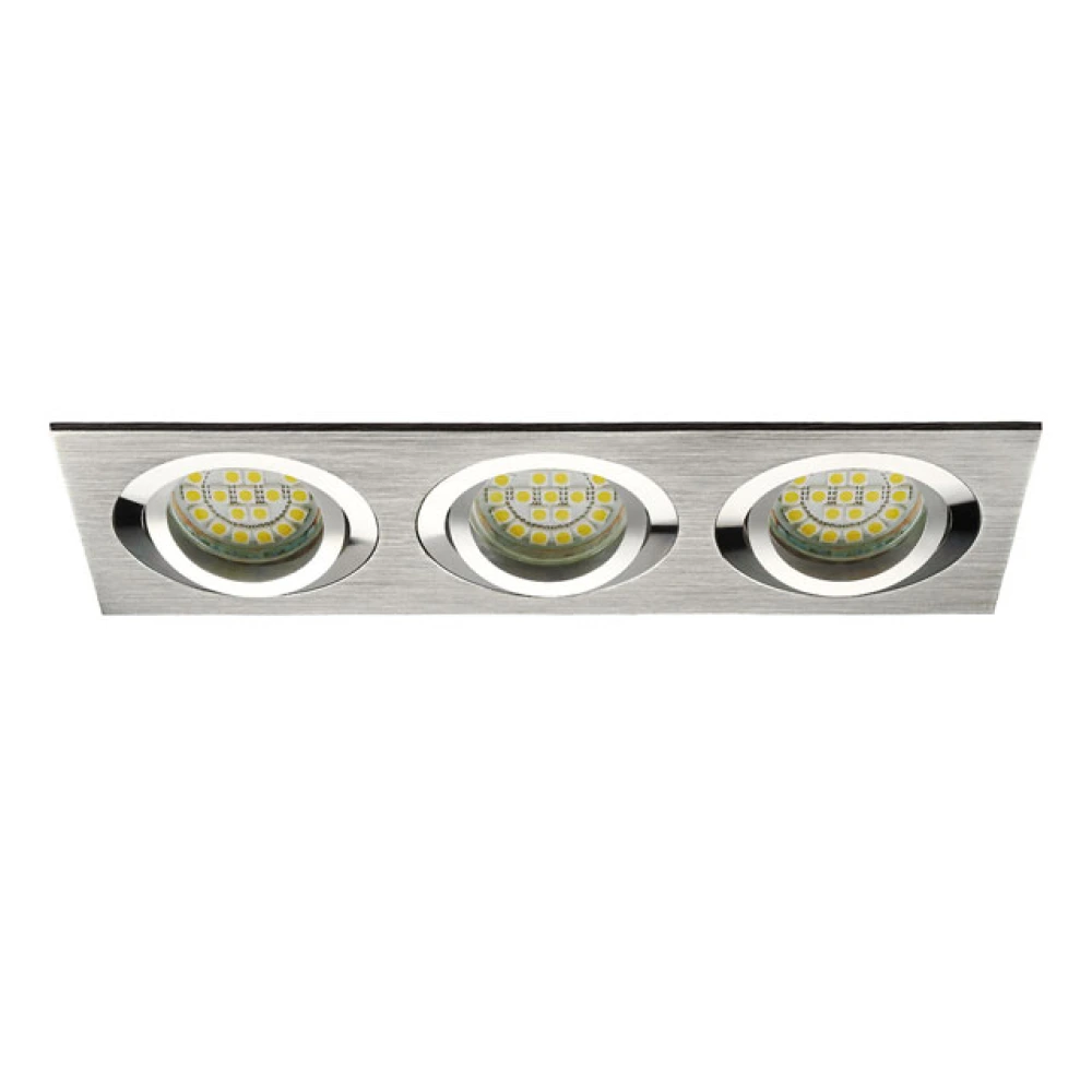 Iebūvējams gaismeklis SEIDY 3 x MR16/Gx5.3 max. 50W, alumīnijs