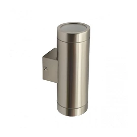 MAGRA EL-235 outdoor wall light, stainless steel, 2xGU10, IP44 (KANLUX)