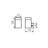 Kanlux MAGRA EL-135 outdoor wall light, GU10, IP44