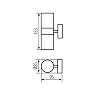 Kanlux DARSA EL-235T-UP outdoor wall light, GU10, IP44