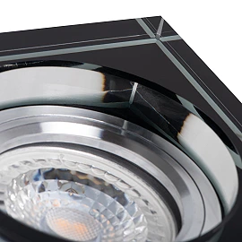Kanlux MORTA B CT-DSL50-B iebūvējamais gaismeklis, Gx5.3, IP20