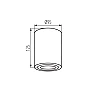Kanlux BORD DLP-50-AL surface-mounted ceiling light, GU10, IP20