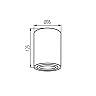 Kanlux BORD DLP-50-B surface-mounted ceiling light, GU10, IP20