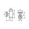 Kanlux BART EL-235 outdoor wall light, GU10, IP54