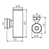 Kanlux BART EL-260 outdoor wall light, E27, IP54