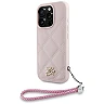 Karl Lagerfeld Quilted PU Initial Logo & Chain Strap Case for iPhone 16 Pro Max – Pink
