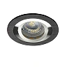 Iebūvējams gaismeklis SEIDY, 1×Gx5.3, Ø92 mm, IP20, melns (Kanlux)