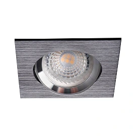Iebūvējams gaismeklis GWEN, kvadrātveida, Gx5.3, 82×82 mm, IP20, melns (Kanlux)