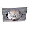 Iebūvējams gaismeklis GWEN, kvadrātveida, Gx5.3, 82×82 mm, IP20, melns (Kanlux)