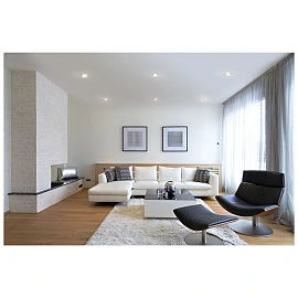 Iebūvējams gaismeklis GWEN, kvadrātveida, Gx5.3, 82×82 mm, IP20, melns (Kanlux)
