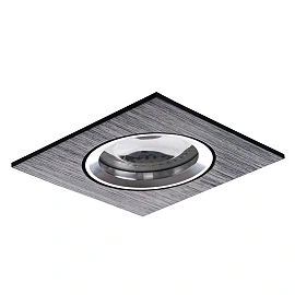 Iebūvējams gaismeklis GWEN, apaļš, Gx5.3, Ø82 mm, IP20, melns (Kanlux)