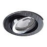 Iebūvējams gaismeklis GWEN, apaļš, Gx5.3, Ø82 mm, IP20, melns (Kanlux)