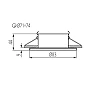Kanlux QULES AC O-W recessed ceiling fitting GU10 IP44, white