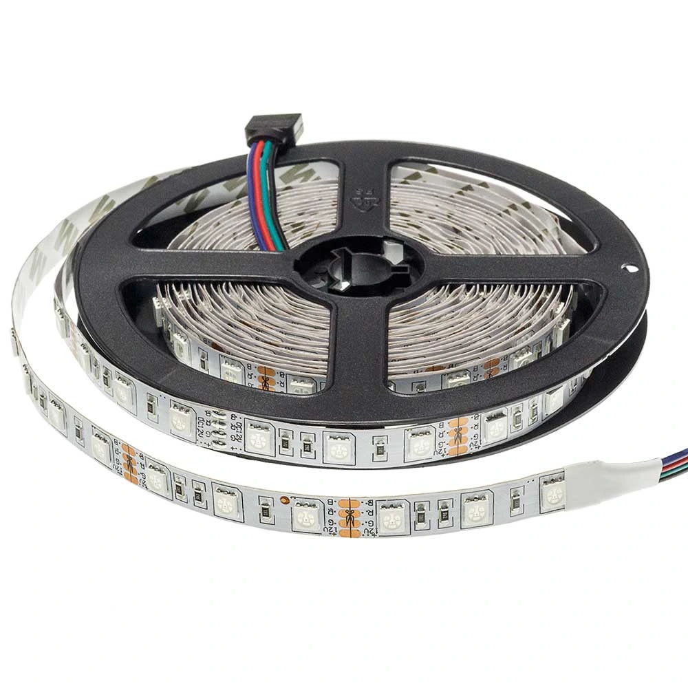 RGB LED Strip 5050, 12V, 14.4W/m, IP20, without moisture protection