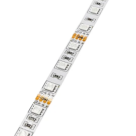 RGB LED Strip 5050, 12V, 14.4W/m, IP20, without moisture protection