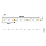 LED Strip 5050, 12V, 14.4W/m, 2700K, IP20, without moisture protection